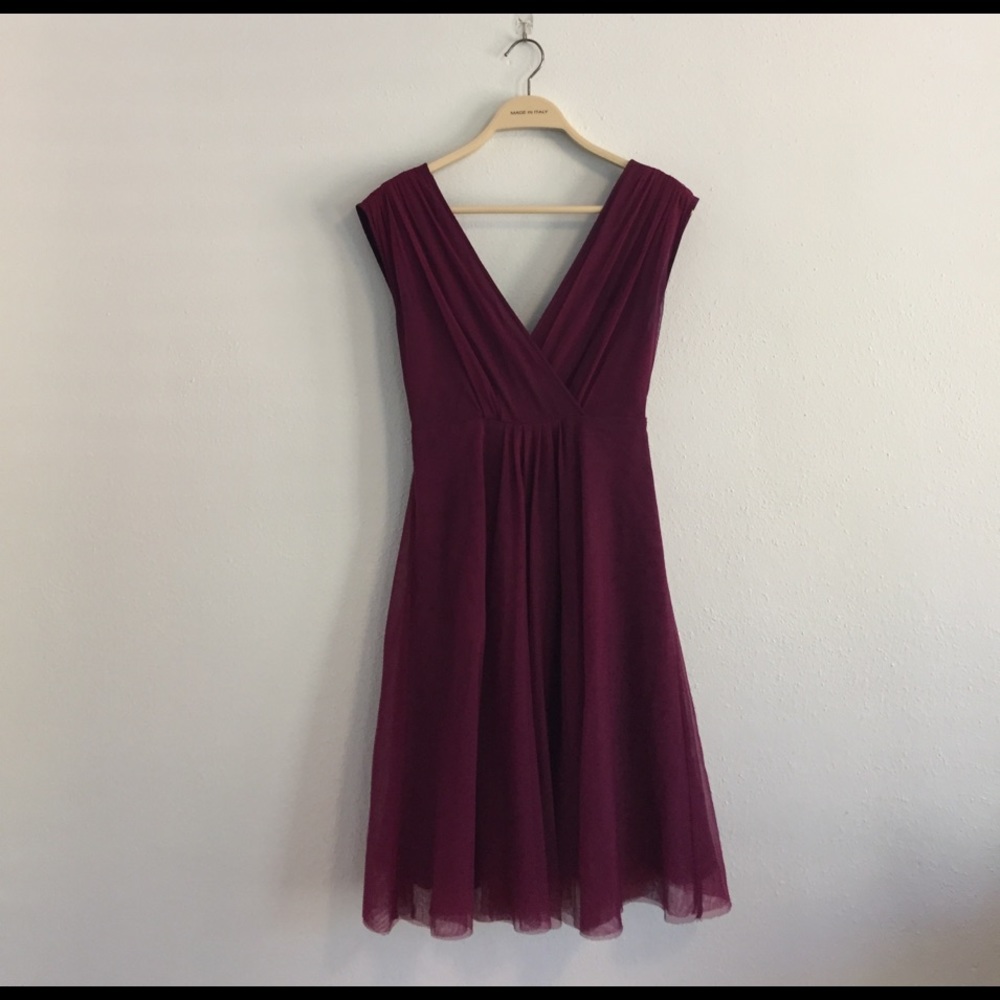Anthropologie-Moulinette Soeurs Purple Sheer Dress