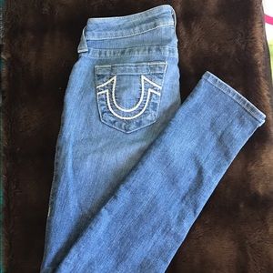 True Religion Light -Washed Skinny Jeans