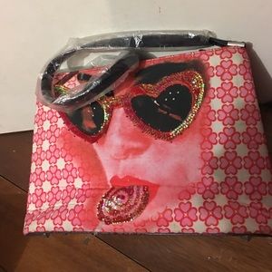 Lollipop and sunglasses handbag