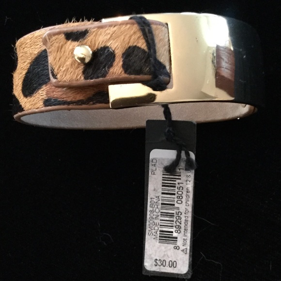 STEVE MADDEN PONYHAIR AND GOLDTONE BRACELET - Picture 4 of 4