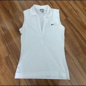 Nike golf button up sleeveless shirt