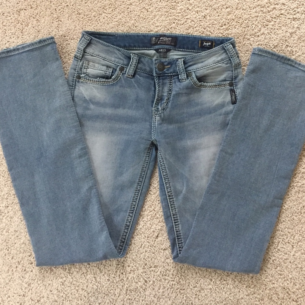 Silver AIKO Slim Boot Cut Jeans NWOT