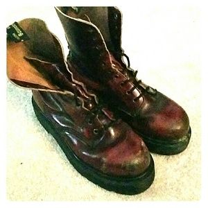Vintage Doc Martens, made in England Oxblood