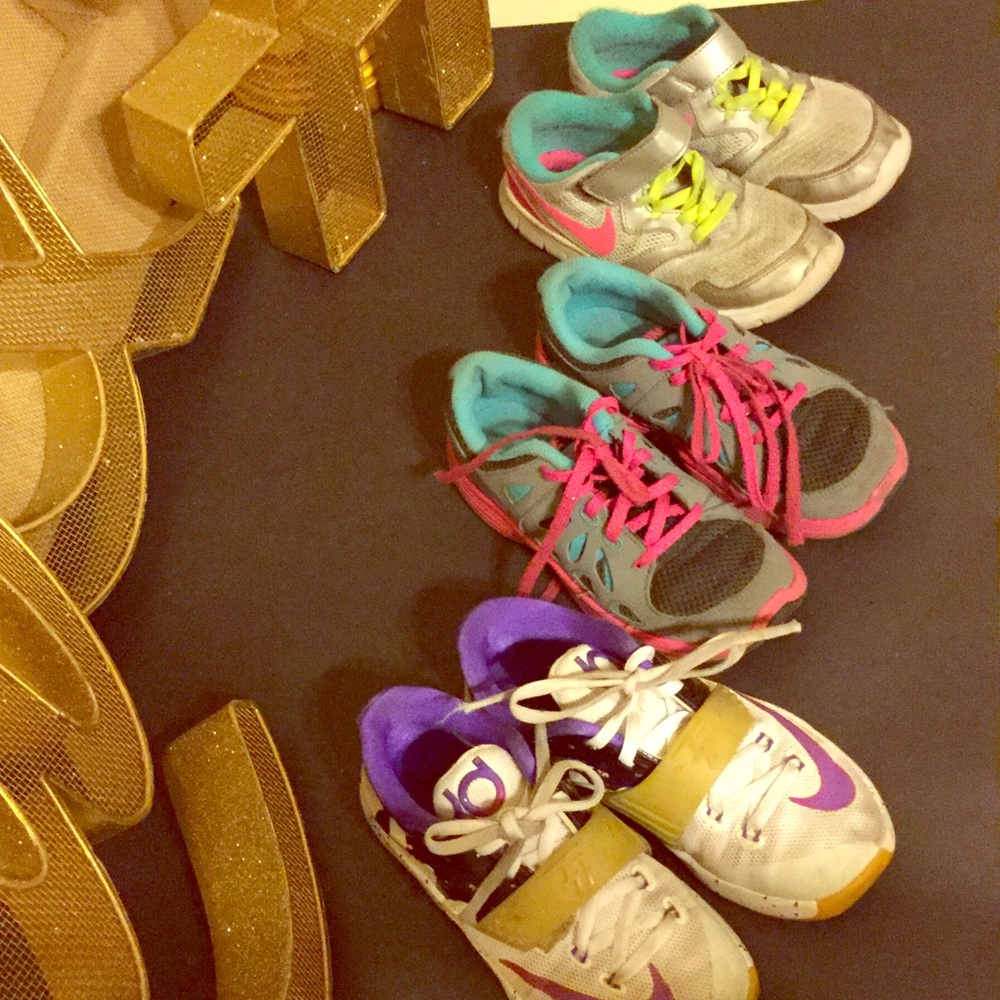 Girls size 12 Nike shoes