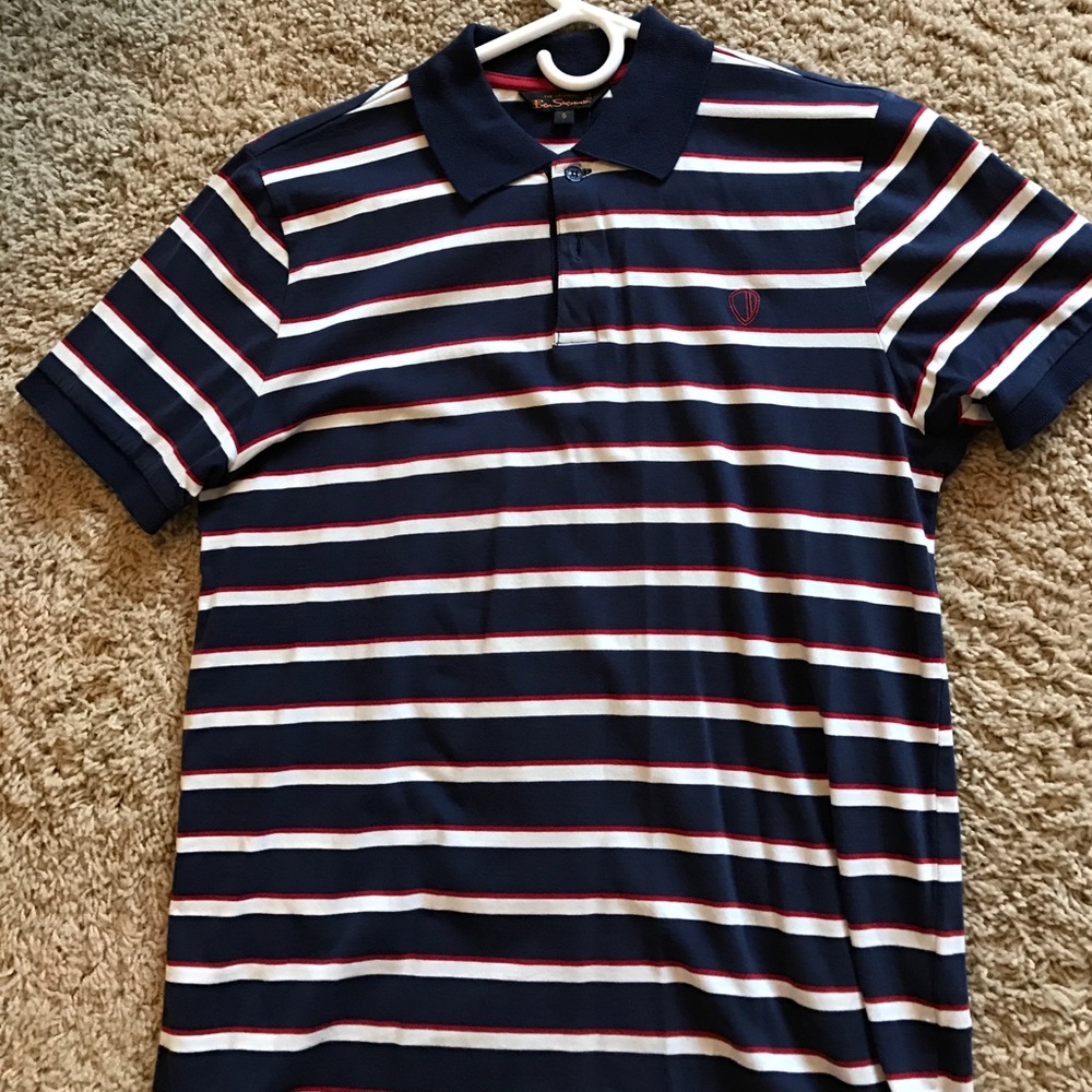 Navy, Red and White Ben Sherman Shirt