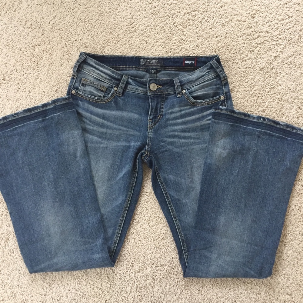 Silver AIKO Mid Flare Jeans NWOT **SALE**