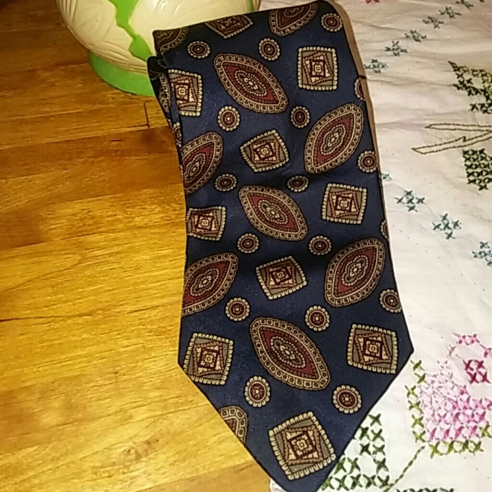 Vintage Balmain Italian Silk Tie. Extra Long!