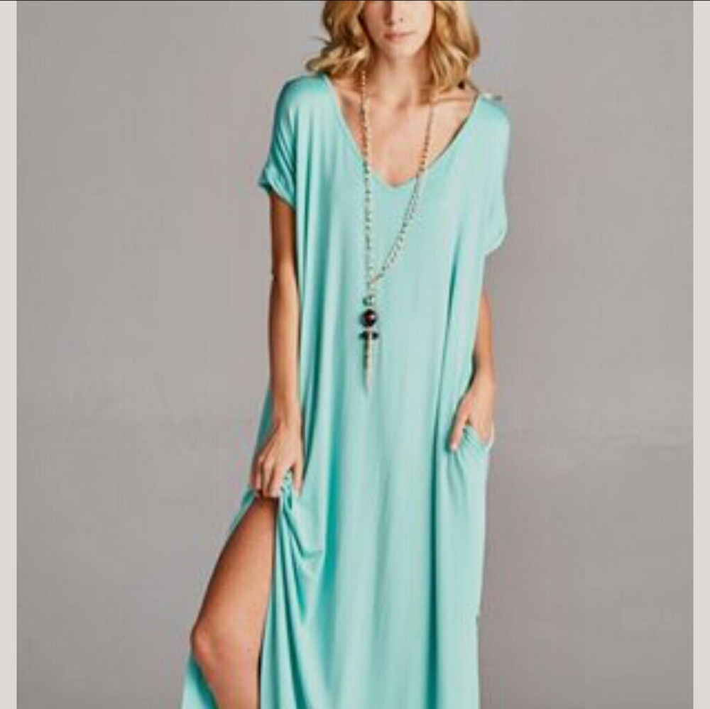 Mint t shirt dress
