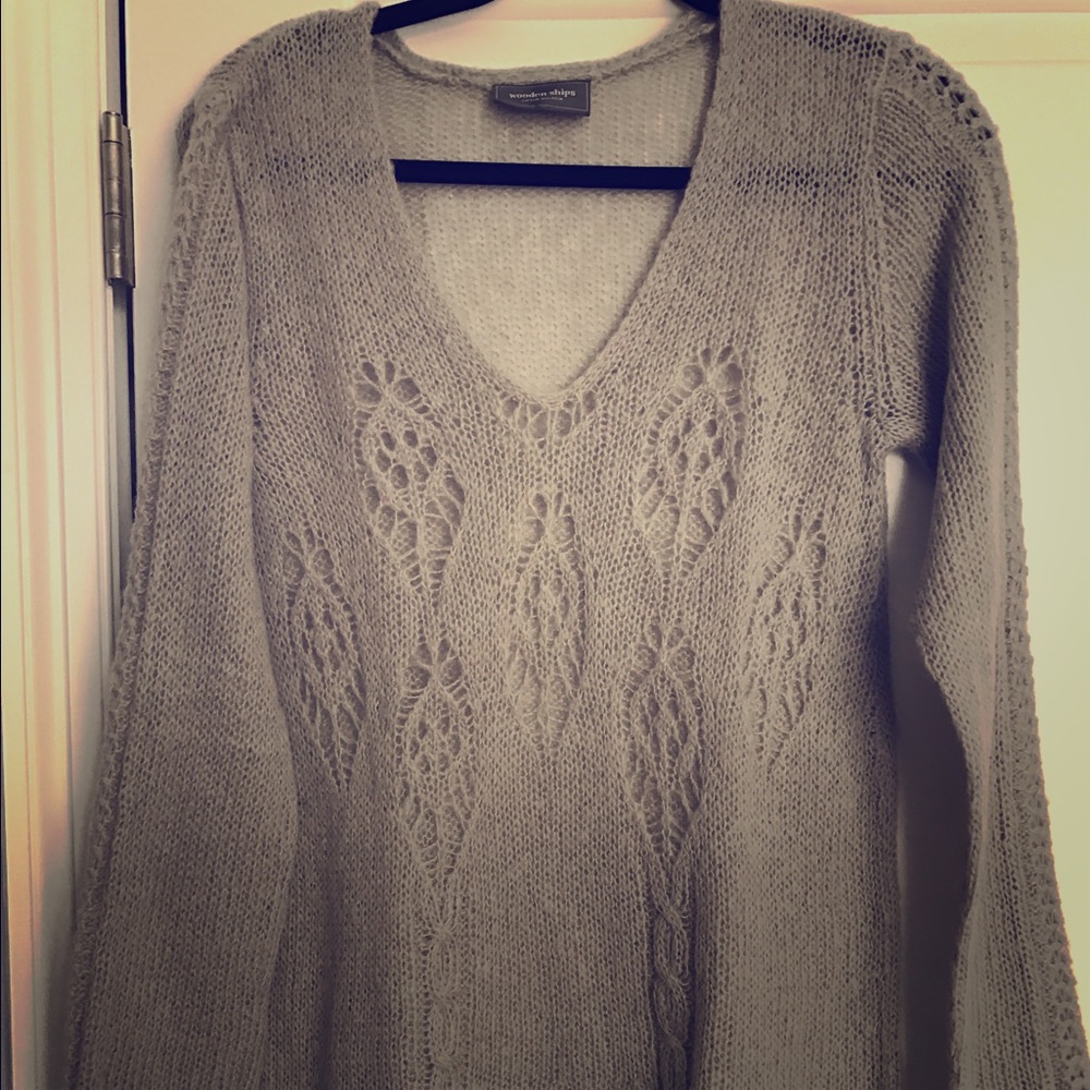 Gray cotton sweater