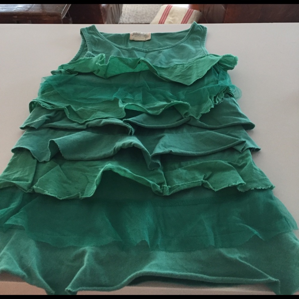 Johnnie B (Boden) Ruffled Tank, Girls sz 9-10