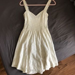 Hollister Cream Lace Dress