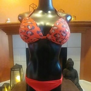Mossimo Orange Animal Print Bikini
