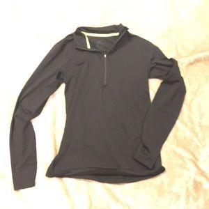 Nike Pro Dri-Fit pullover black with neon yellow
