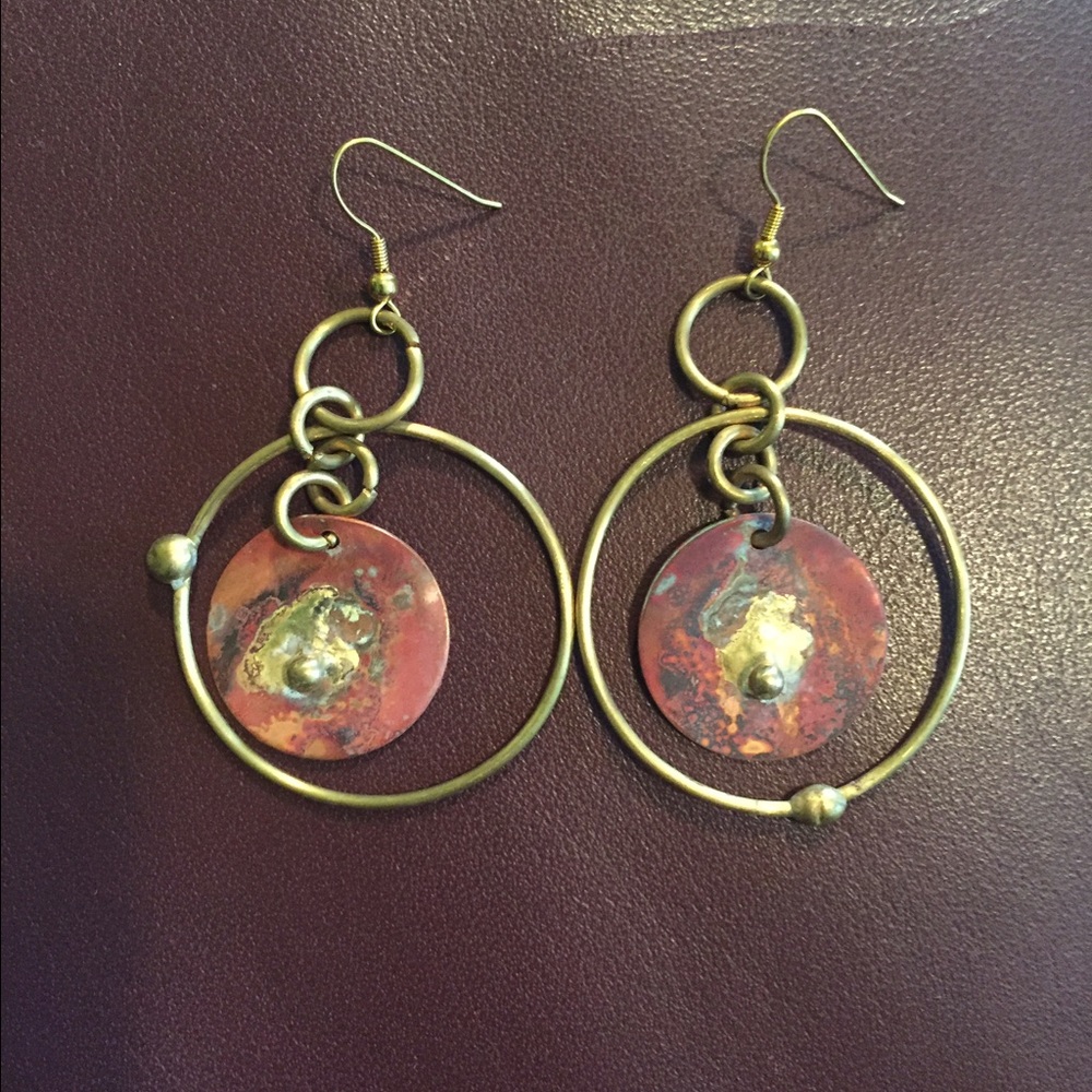 Handmade Brass Earrings