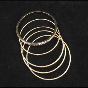 Gold Bangles #f