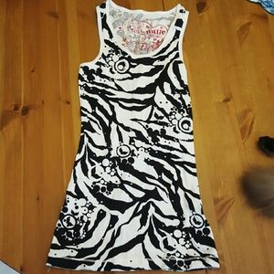 Donating: Zebra print tank top