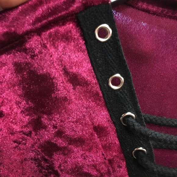 Crushed Velvet T-Shirt Dress - Picture 6 of 6