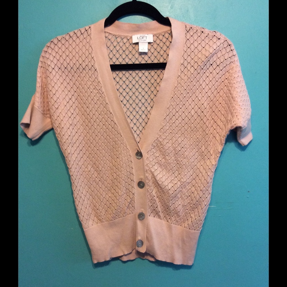 Loft - Prima Cotton light cardigan - dusty rose