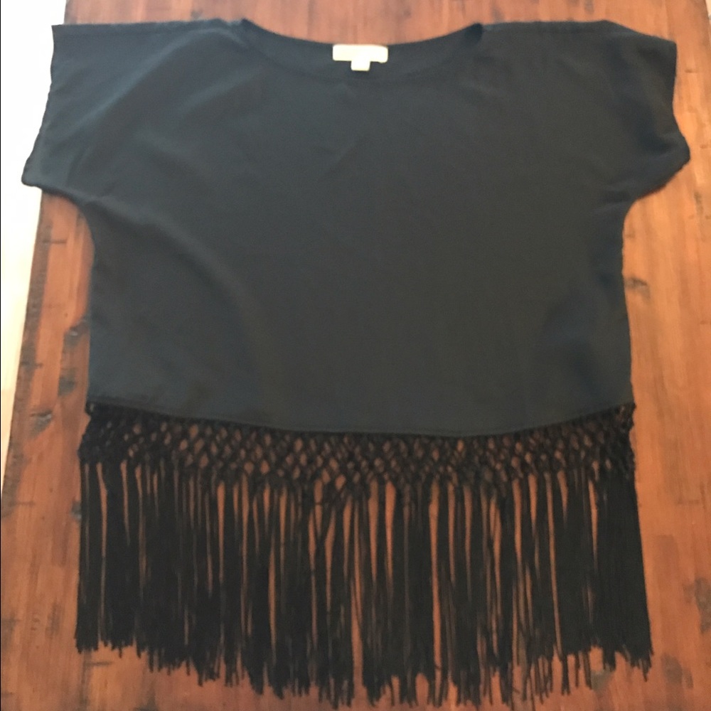 Micheal Kors top with fringe bottom