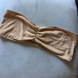 American Apparel | Cotton Spandex Ruched Tube Bra