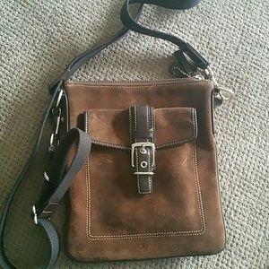 Coach suede crossbody