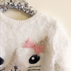 H&M mohair style kitten sweater