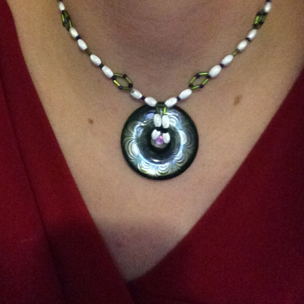 Gorgeous beaded choker necklace
