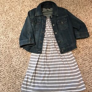 Old Navy stripped strapless dress