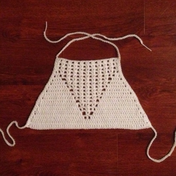 Handmade crochet top/swimsuit cover up - Picture 2 of 2