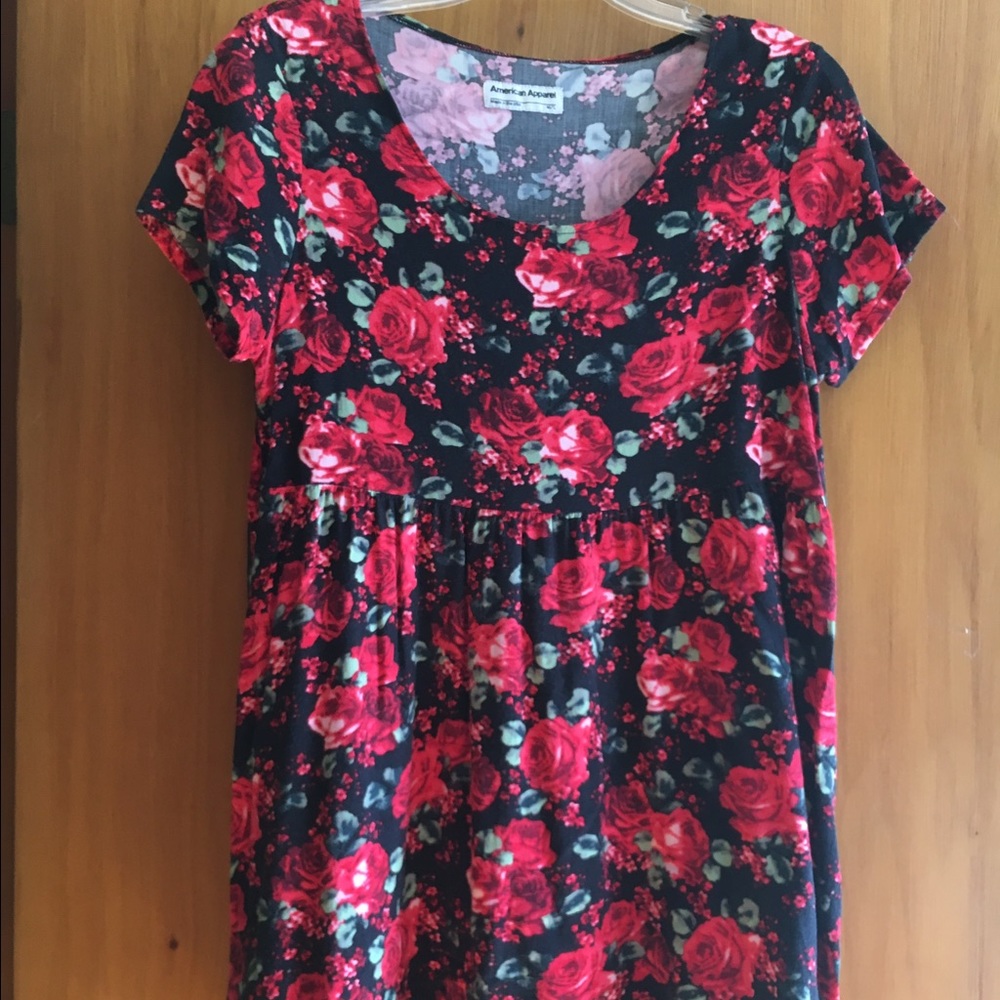 American Apparel floral babydoll dress
