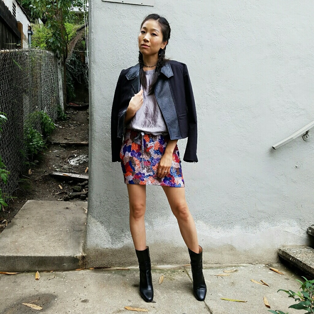 Sequin Mini Skirt