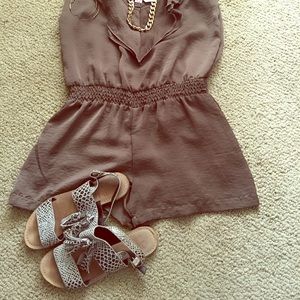 Silky Romper in mocha/brown 💋