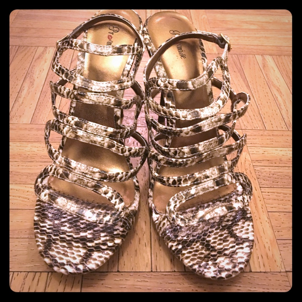 Snake Print heels