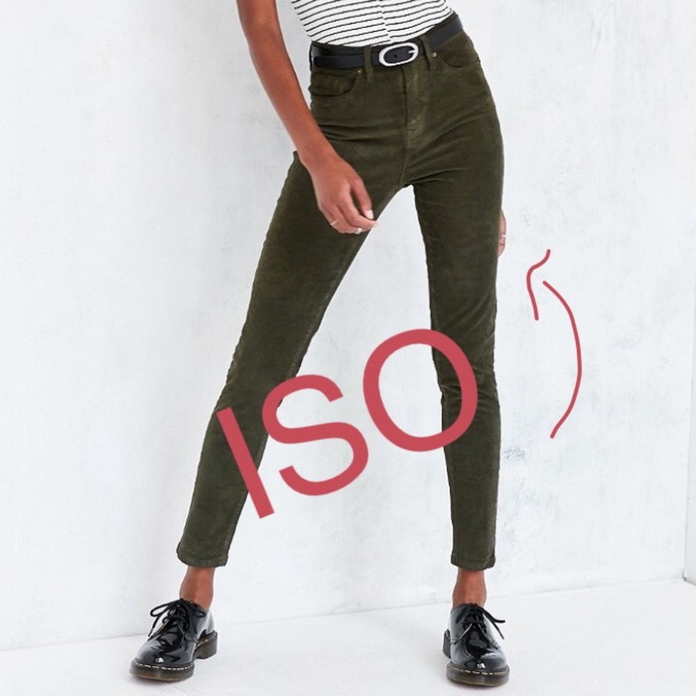BDG Corduroy Twig High-Rise Skinny Pant