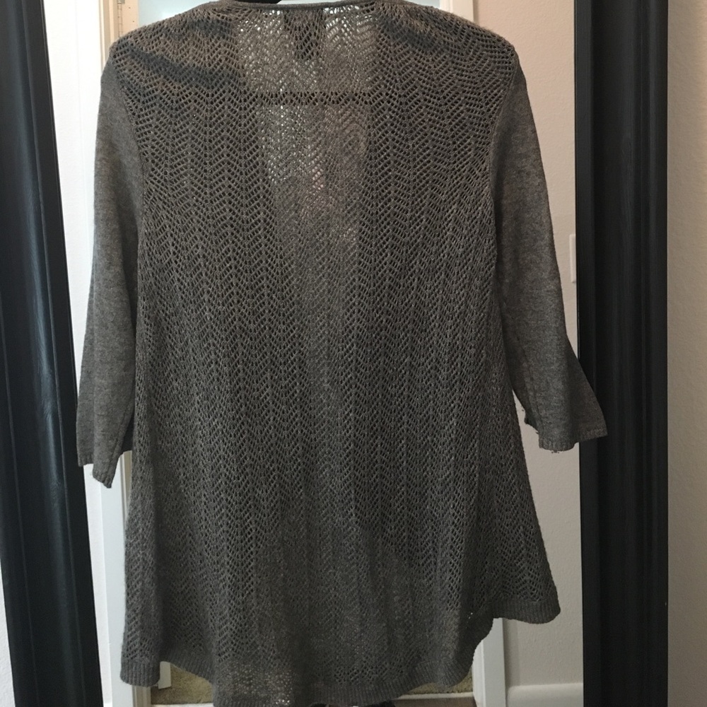 Central Park West Silk/Cashmere Blend Cardigan - Picture 3 of 3