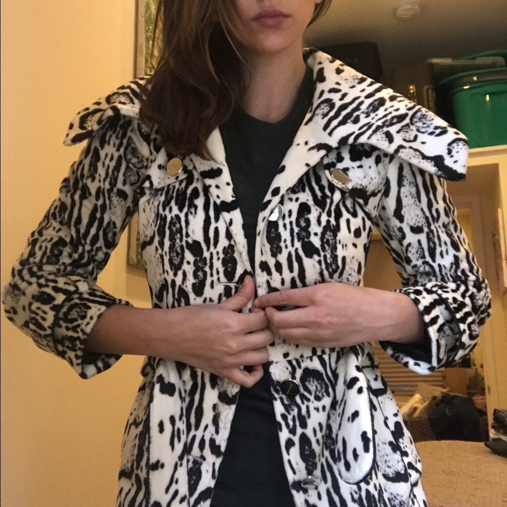 faux leopard fur jacket - Picture 2 of 3