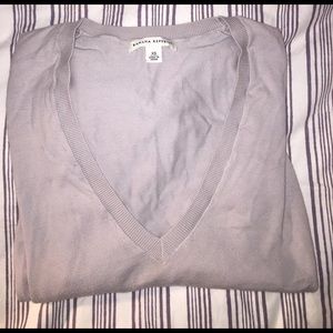 Banana Republic 100% Cotton V-Neck Sweater