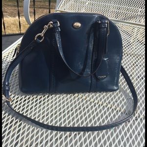 Coach Peyton Leather Cora Domed Satchel