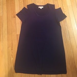 FINAL SALE Purple Michael Kors Cold Shoulder dress
