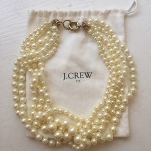 J. Crew Multistrand Pearl Necklace
