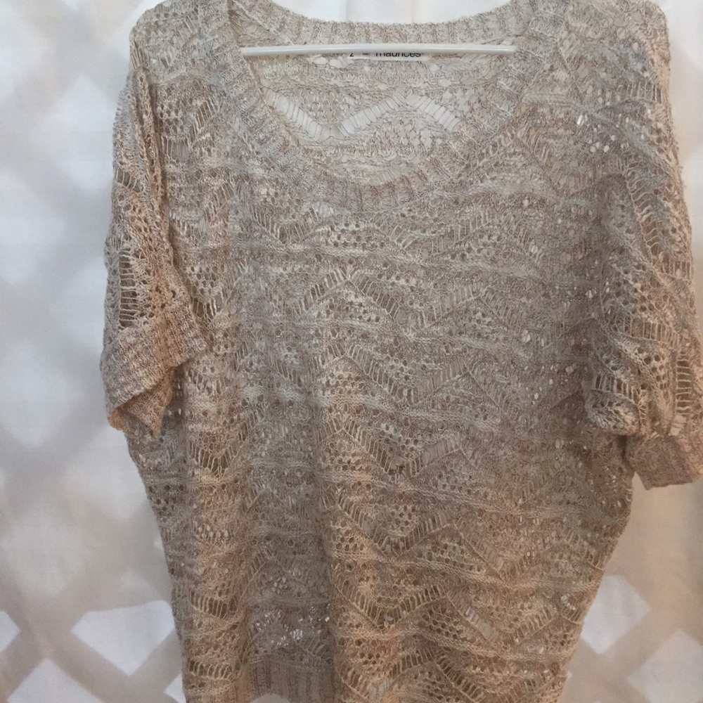 Oatmeal dolman sleeve lightweight sweater