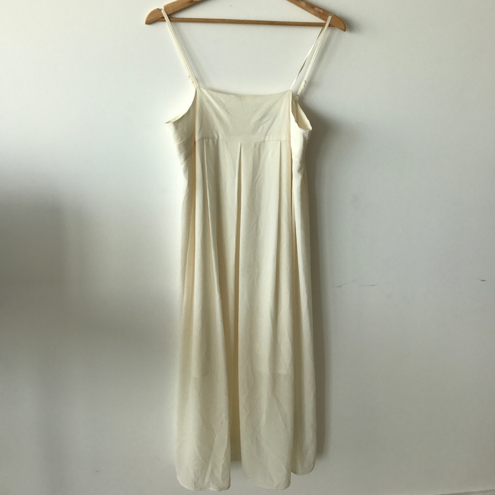 Long cream long dress