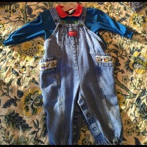 Boys 24 mos Osh Kosh overalls set