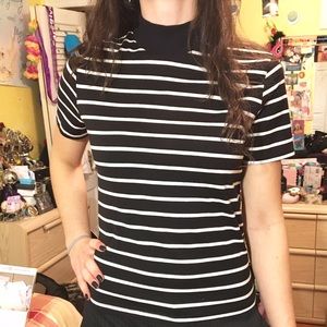 Zara Striped Turtleneck Tee!