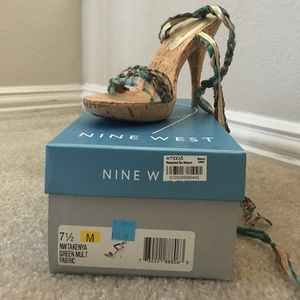 Sexy Nine West tie up sandals