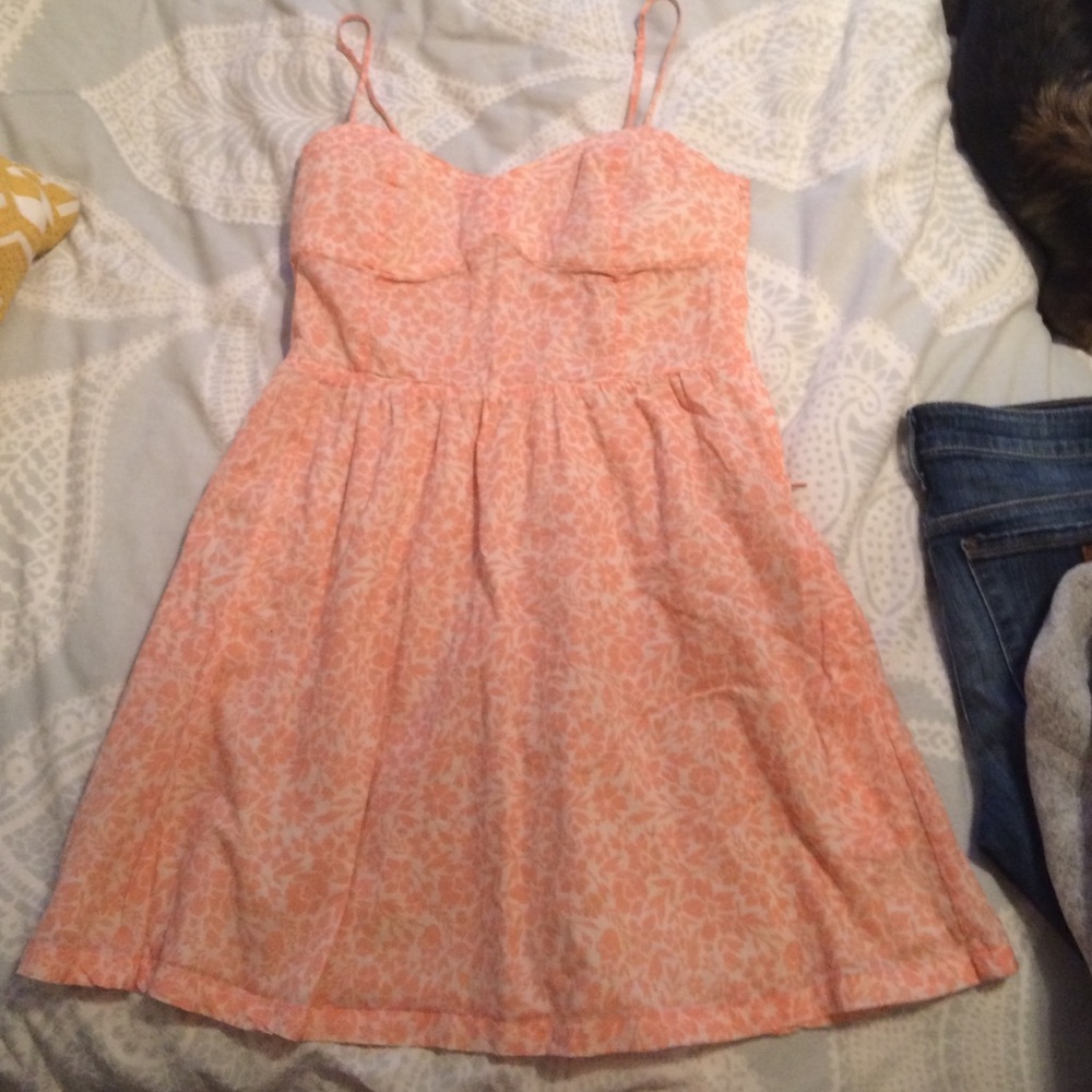 Peachy flower dress