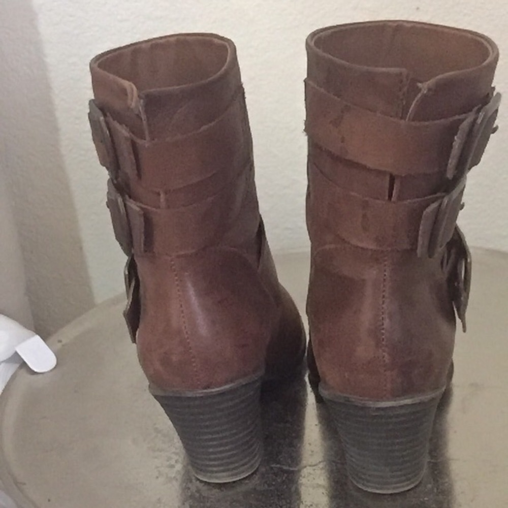 Beautiful Lucky  Brand distressed booties. - Picture 2 of 6