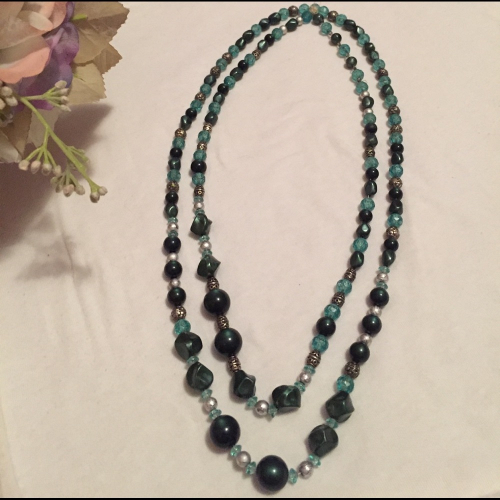 Shades of Green necklace