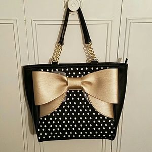 Betsey Johnson Large Bow Tote