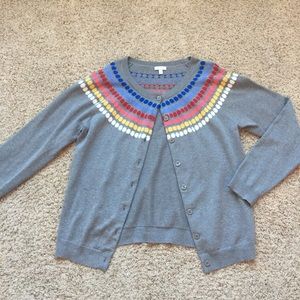 Talbot's Color Dot Button Down Sweater